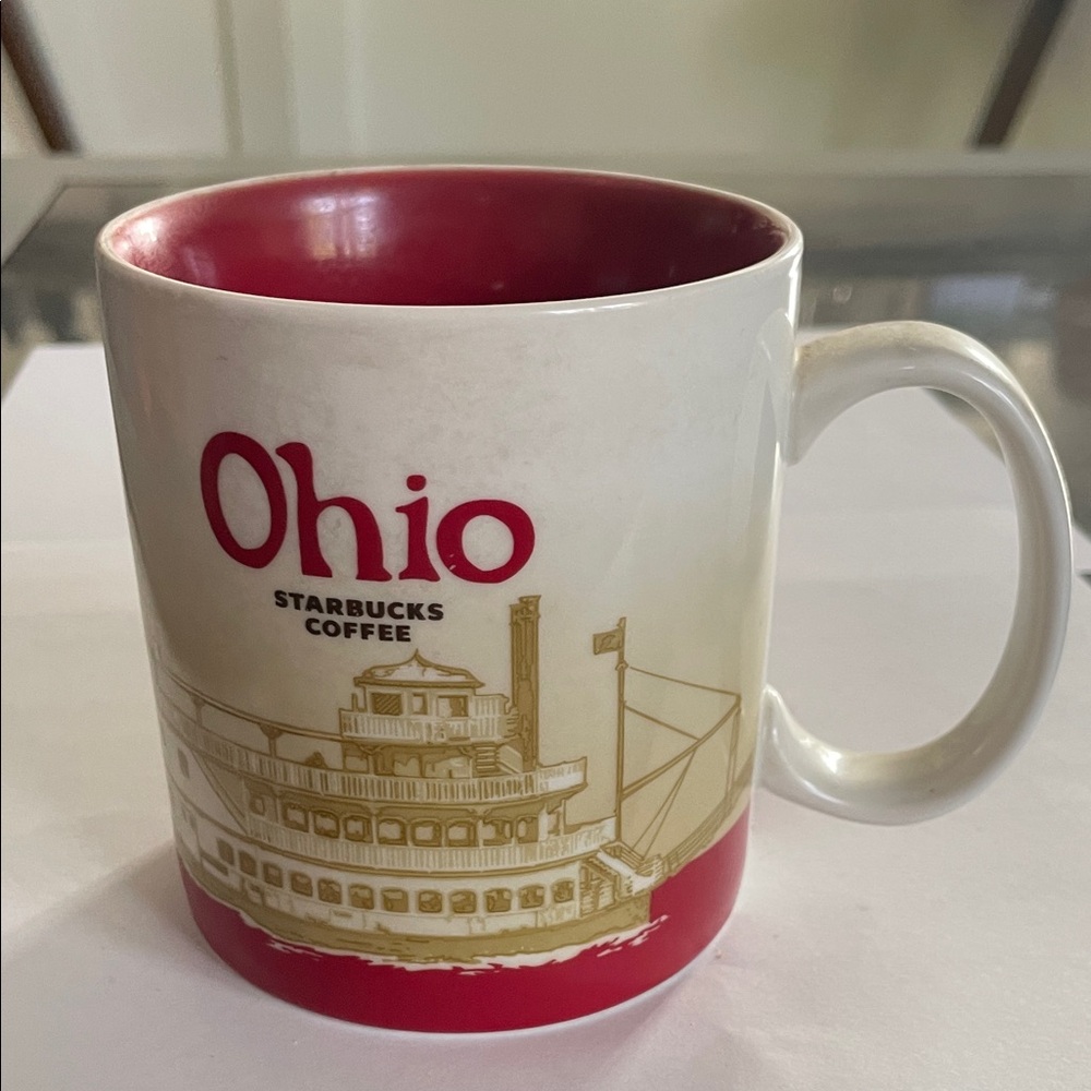 Starbucks Ohio Mug - Red and Cream - Global Icon Series